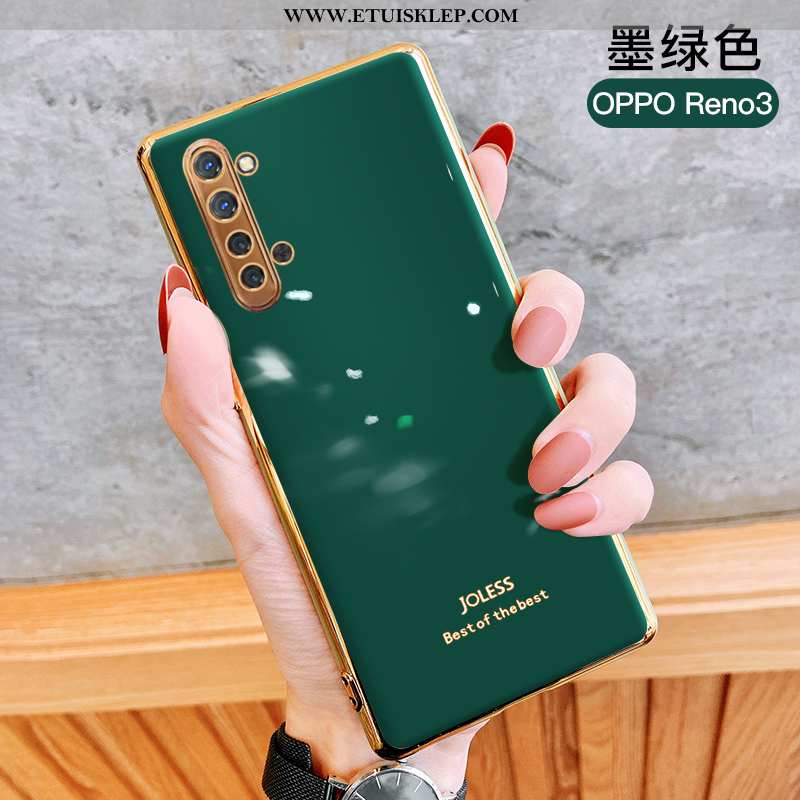 Etui Oppo Reno 3 Silikonowe Różowe Czerwony Netto Trendy Poszycie All Inclusive Szary Tanie