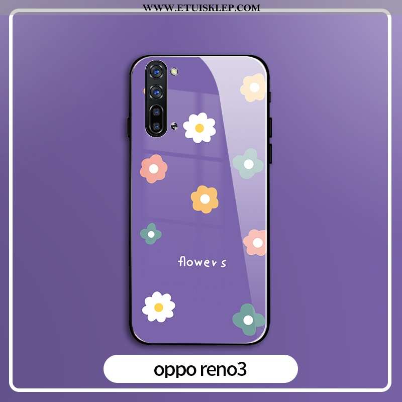 Etui Oppo Reno 3 Szkło Ochraniacz Osobowość Silikonowe Futerał Telefon Komórkowy Czerwony Netto Kupi