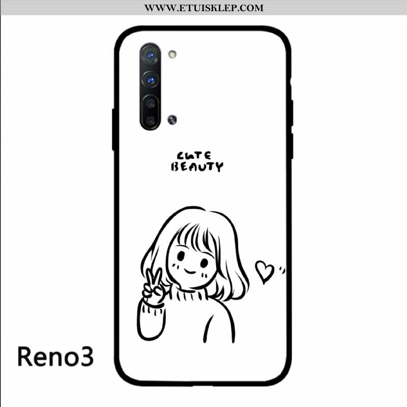 Etui Oppo Reno 3 Szkło Ręcznie Malowane Sztuka Telefon Komórkowy Kreatywne Czerwony Netto Sklep