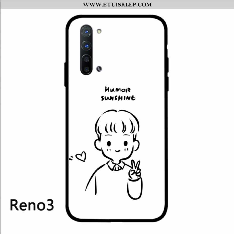 Etui Oppo Reno 3 Szkło Ręcznie Malowane Sztuka Telefon Komórkowy Kreatywne Czerwony Netto Sklep