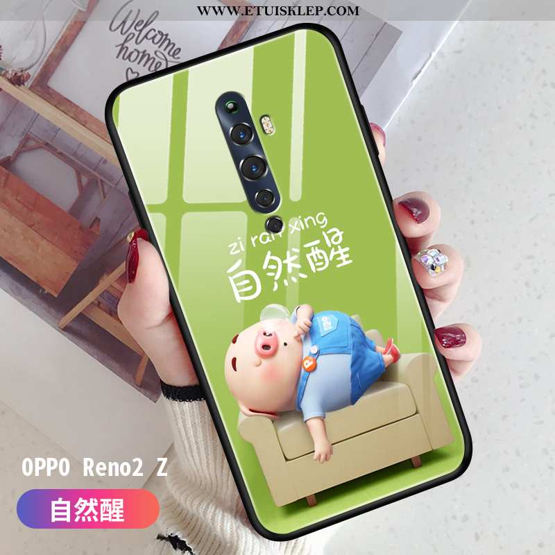 Etui Oppo Reno2 Z Osobowość Anti-fall Piękny Czerwony Netto Zakochani Cienkie Na Sprzedaż