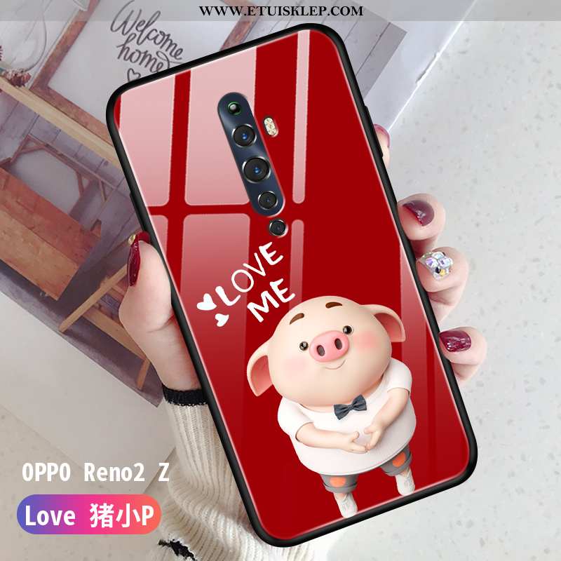 Etui Oppo Reno2 Z Osobowość Anti-fall Piękny Czerwony Netto Zakochani Cienkie Na Sprzedaż