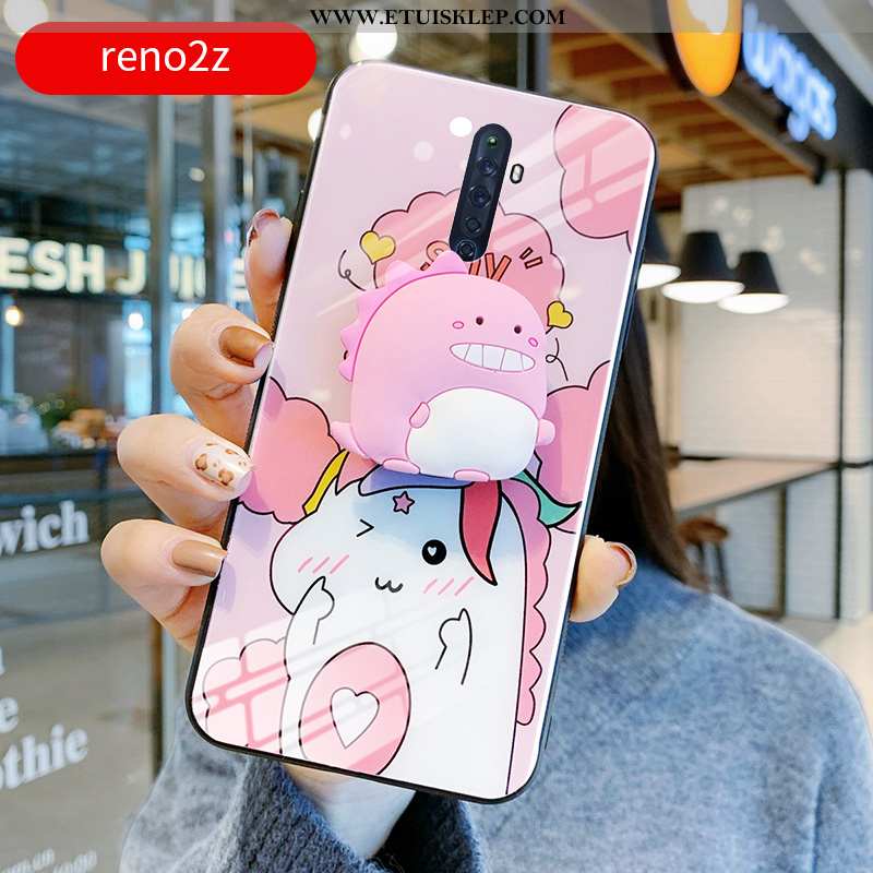 Etui Oppo Reno2 Z Szkło Zakochani Trójwymiarowy Kreskówka Ochraniacz Mały Kreatywne Online