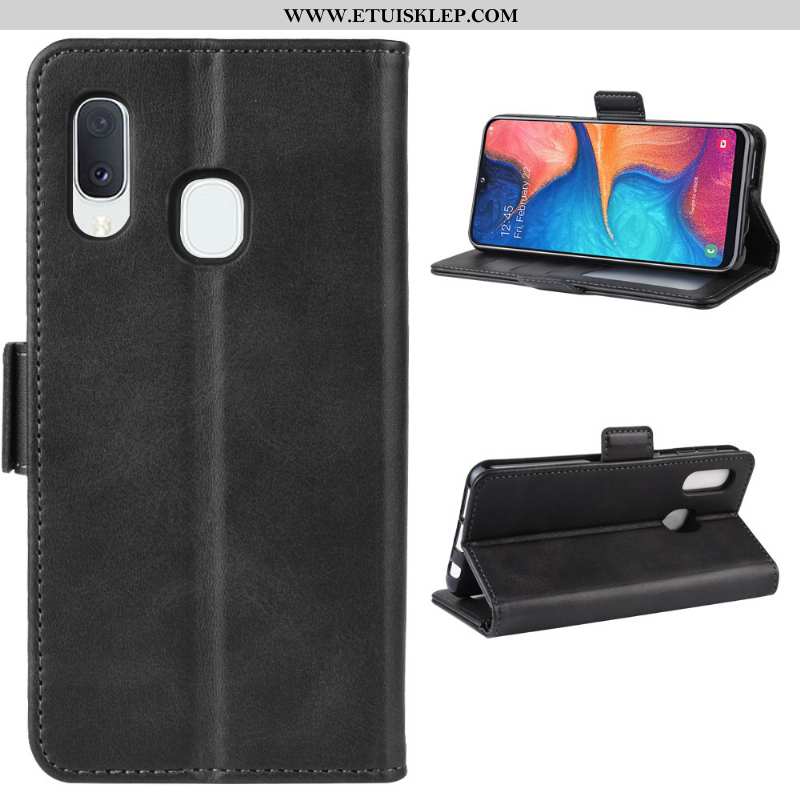 Etui Samsung Galaxy A20e Ochraniacz Magnetyzm Bicolored Futerał Czarny Mały Dyskont