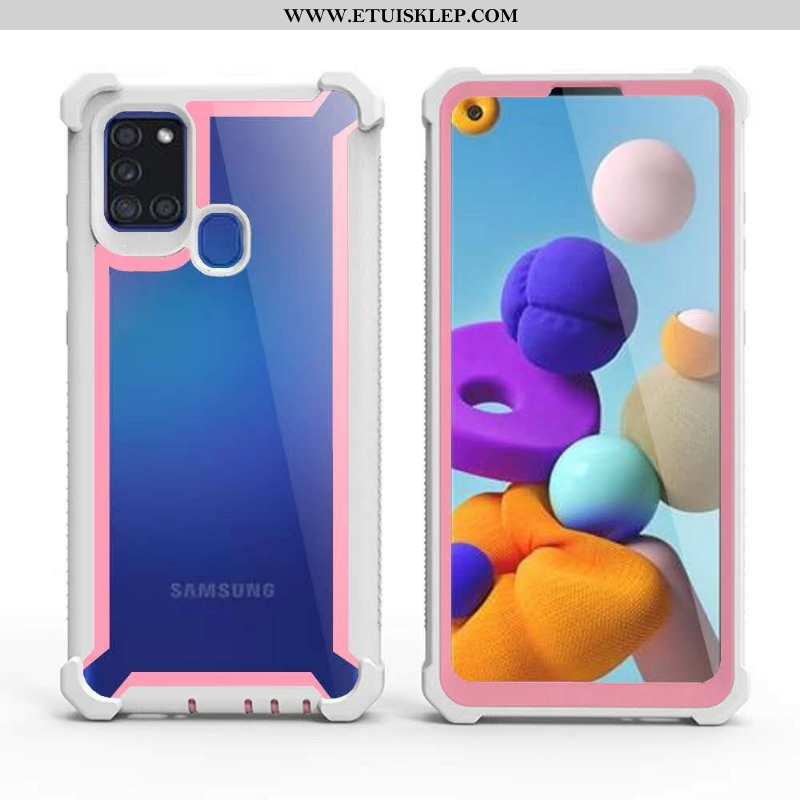 Etui Samsung Galaxy A21s Ochraniacz All Inclusive Telefon Komórkowy Gwiazda Trudno Zielony Tani