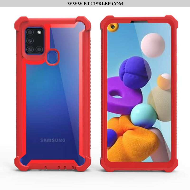 Etui Samsung Galaxy A21s Ochraniacz All Inclusive Telefon Komórkowy Gwiazda Trudno Zielony Tani