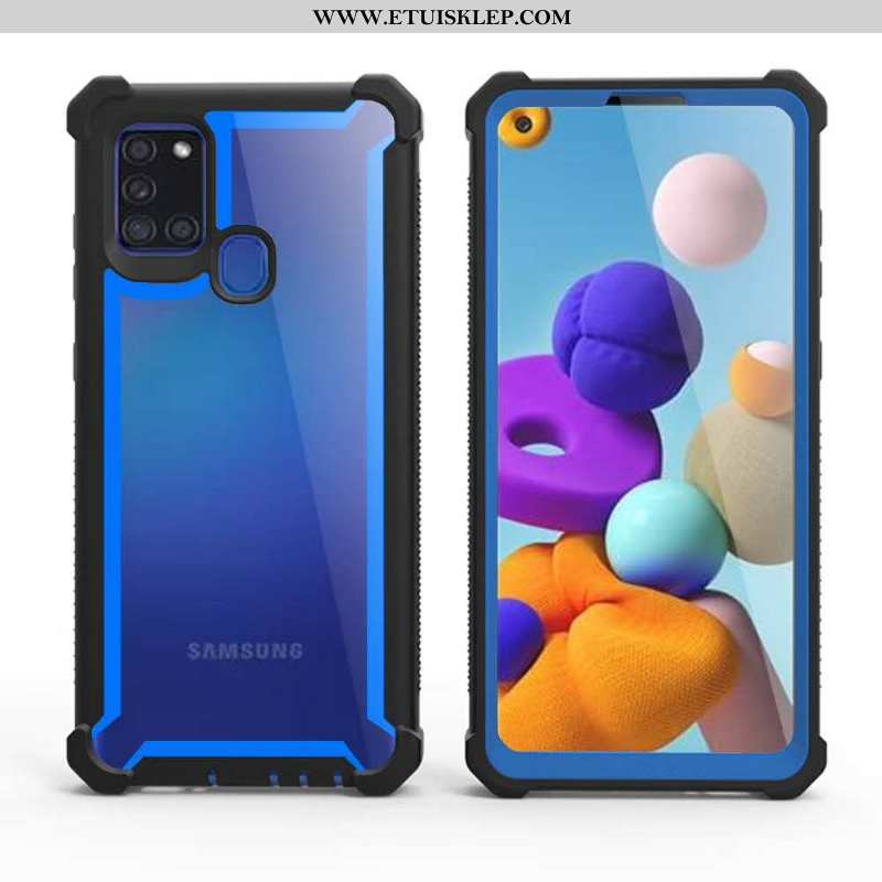 Etui Samsung Galaxy A21s Ochraniacz All Inclusive Telefon Komórkowy Gwiazda Trudno Zielony Tani