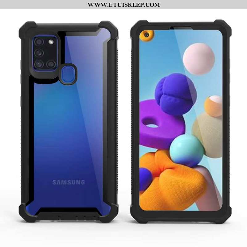Etui Samsung Galaxy A21s Ochraniacz All Inclusive Telefon Komórkowy Gwiazda Trudno Zielony Tani