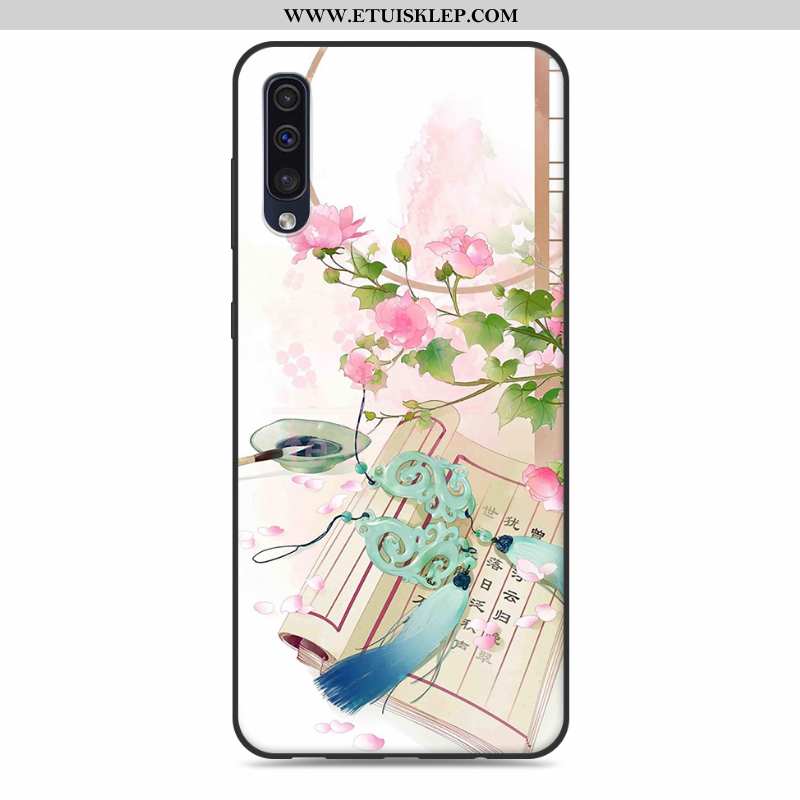 Etui Samsung Galaxy A30s Miękki Chiński Styl Osobowość Telefon Komórkowy Anti-fall Ochraniacz Różowe