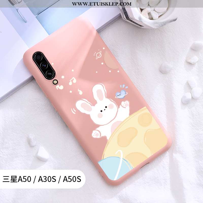 Etui Samsung Galaxy A30s Silikonowe Czerwony Netto Królik Trendy Nubuku Piękny Gwiazda Tani