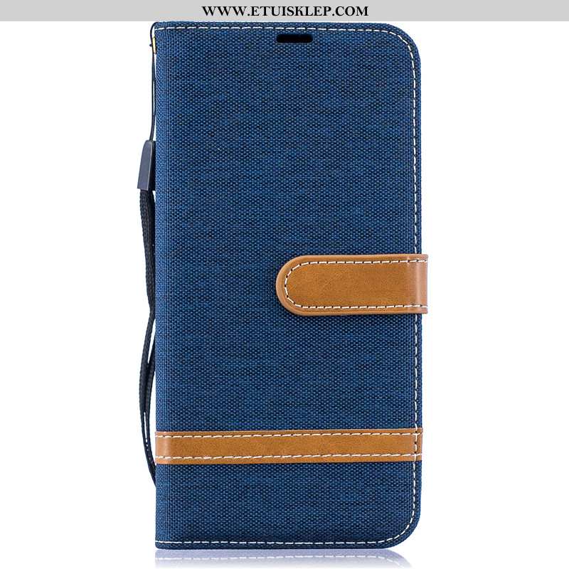 Etui Samsung Galaxy A30s Trendy Futerał Nowy Gwiazda Karta Denim Ciemno Niebieski Tanie