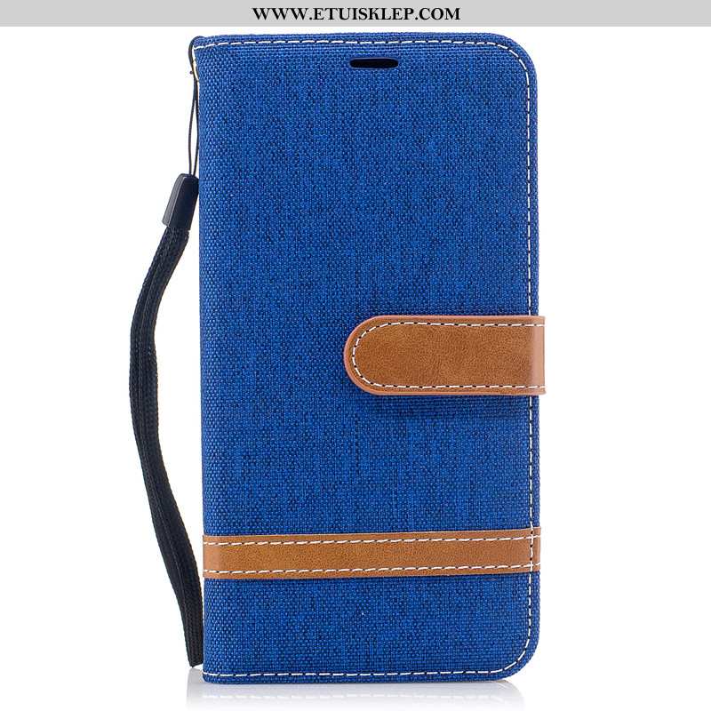 Etui Samsung Galaxy A30s Trendy Futerał Nowy Gwiazda Karta Denim Ciemno Niebieski Tanie