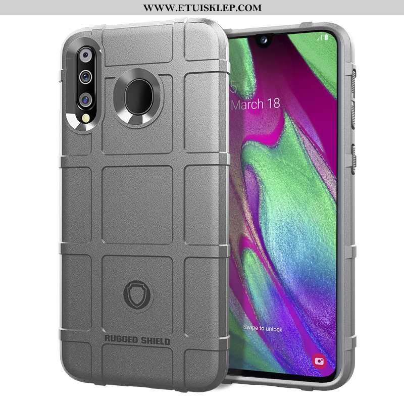 Etui Samsung Galaxy A40s Miękki All Inclusive Nubuku Futerał Szary Gwiazda Anti-fall Na Sprzedaż