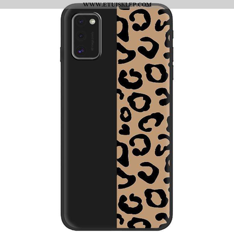 Etui Samsung Galaxy A41 Miękki Telefon Komórkowy Trendy Czarny Kolor Pu Futerał Online