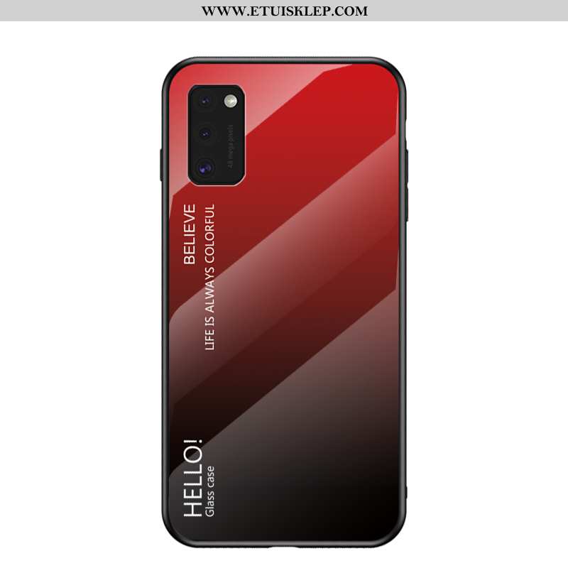 Etui Samsung Galaxy A41 Szkło Niebieski Ochraniacz Gradient Czerwony Netto Kolor Sklep