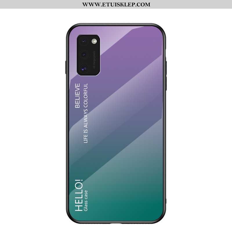 Etui Samsung Galaxy A41 Szkło Niebieski Ochraniacz Gradient Czerwony Netto Kolor Sklep