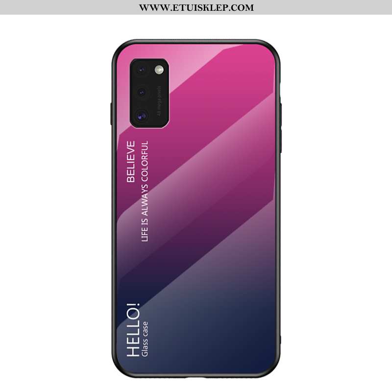 Etui Samsung Galaxy A41 Szkło Niebieski Ochraniacz Gradient Czerwony Netto Kolor Sklep