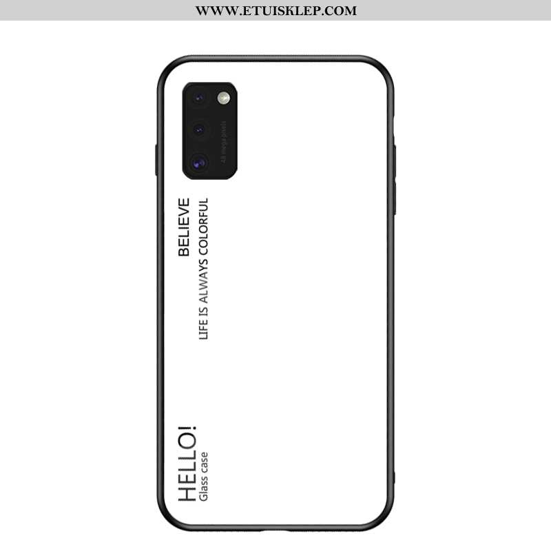 Etui Samsung Galaxy A41 Szkło Niebieski Ochraniacz Gradient Czerwony Netto Kolor Sklep