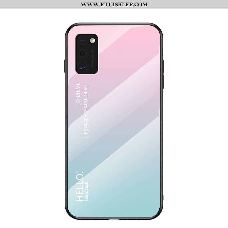 Etui Samsung Galaxy A41 Szkło Niebieski Ochraniacz Gradient Czerwony Netto Kolor Sklep