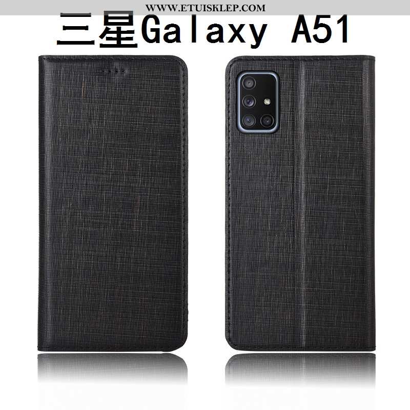 Etui Samsung Galaxy A51 Silikonowe Telefon Komórkowy Anti-fall Futerał Nowy Klapa Dyskont