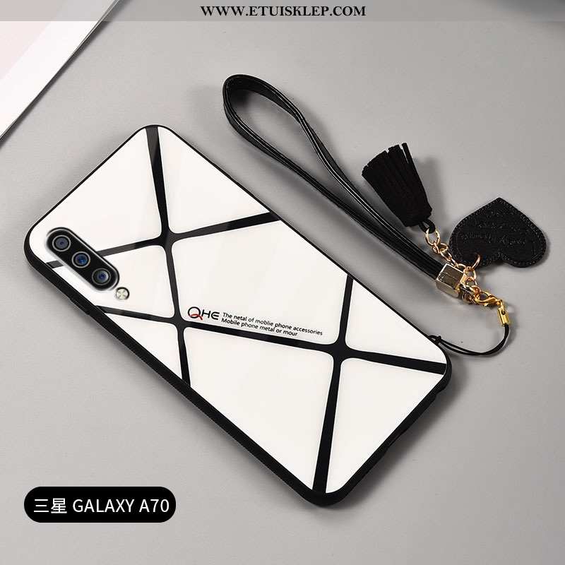 Etui Samsung Galaxy A70 Kreatywne Wiszące Ozdoby Biały Zakochani Osobowość Szkło Sprzedam
