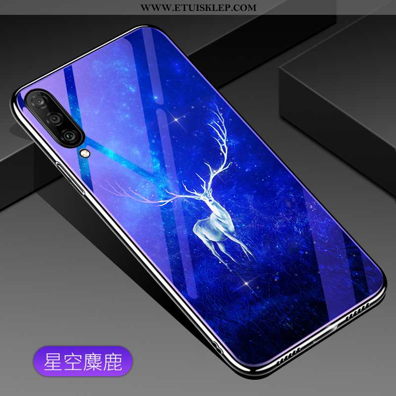 Etui Samsung Galaxy A70 Kreatywne Wzór Telefon Komórkowy Niebieski Futerał Jednolity Kolor All Inclu