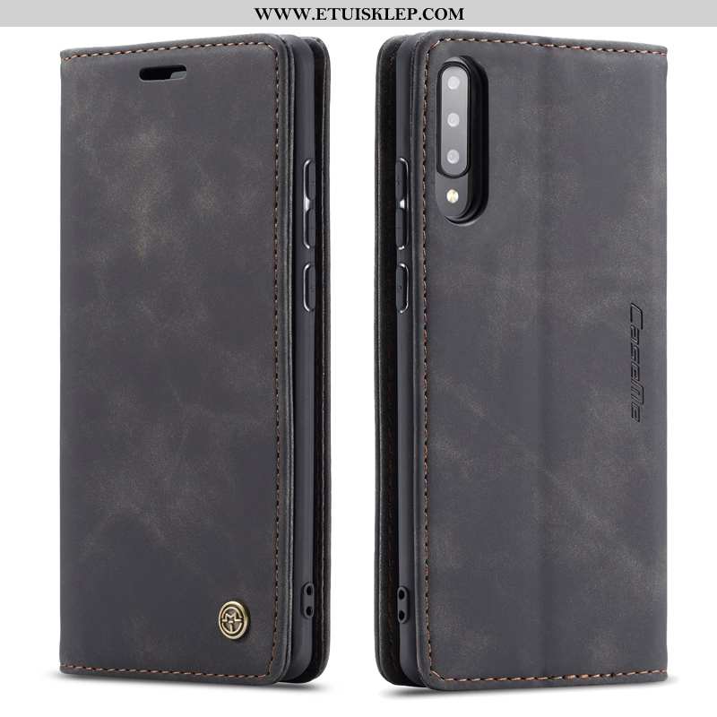 Etui Samsung Galaxy A70s Prawdziwa Skóra All Inclusive Telefon Komórkowy Niebieski Gwiazda Futerał T