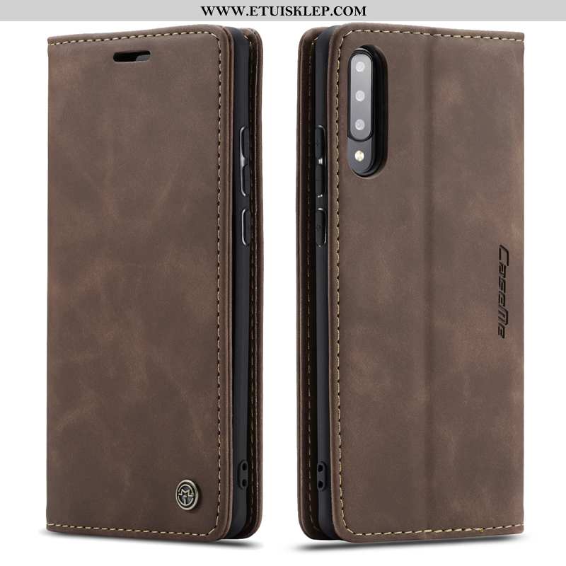 Etui Samsung Galaxy A70s Prawdziwa Skóra All Inclusive Telefon Komórkowy Niebieski Gwiazda Futerał T