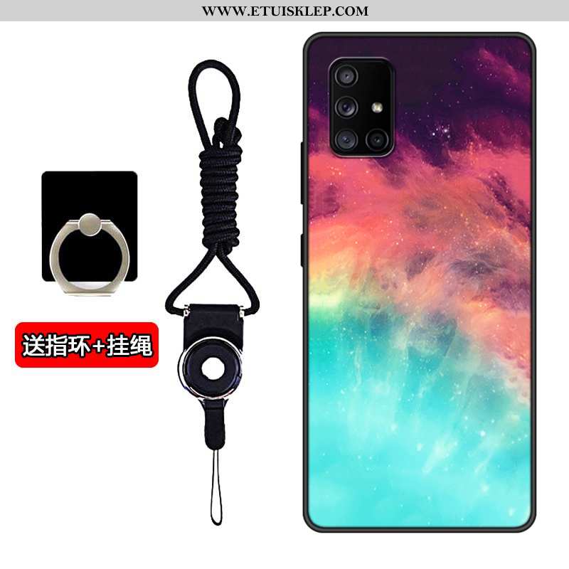 Etui Samsung Galaxy A71 Nubuku Futerał Anti-fall All Inclusive Dostosowane Telefon Komórkowy Czarny 