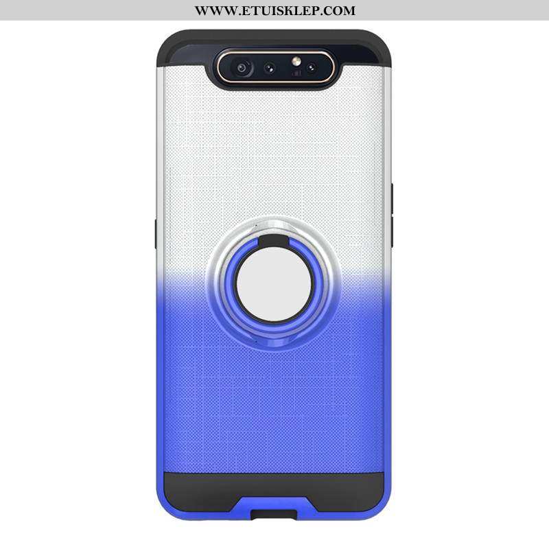 Etui Samsung Galaxy A80 Ochraniacz Gwiazda Telefon Komórkowy Futerał Klamra Purpurowy All Inclusive 