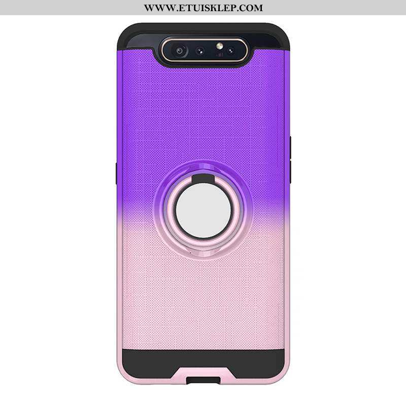 Etui Samsung Galaxy A80 Ochraniacz Gwiazda Telefon Komórkowy Futerał Klamra Purpurowy All Inclusive 