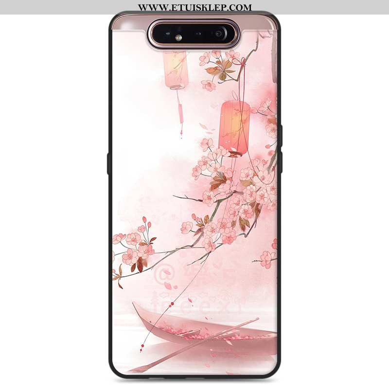 Etui Samsung Galaxy A80 Ochraniacz Mały Biały Proste Świeży Chiński Styl Miękki Oferta