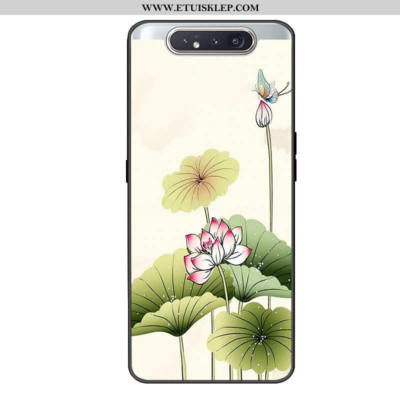 Etui Samsung Galaxy A80 Piękny Anti-fall Telefon Komórkowy Gwiazda All Inclusive Zielony Futerał Na 