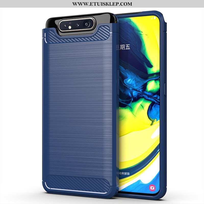 Etui Samsung Galaxy A80 Silikonowe Wzór Proste Jedwab Gwiazda Czerwony Kup