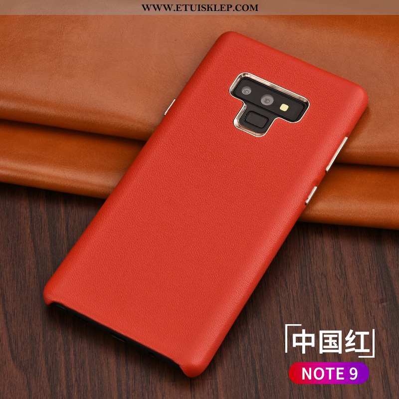 Etui Samsung Galaxy Note 9 Cienkie Anti-fall Prawdziwa Skóra Skórzane Super Trendy Sprzedam