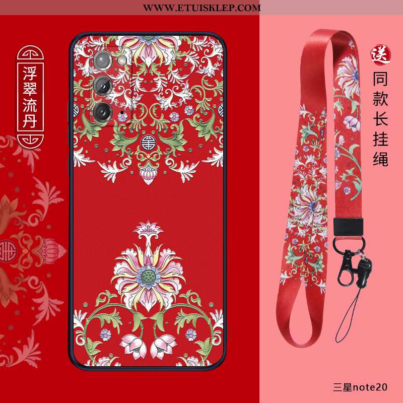 Etui Samsung Galaxy Note20 Silikonowe Chiński Styl Cienkie Nowy All Inclusive Anti-fall Nubuku Tani