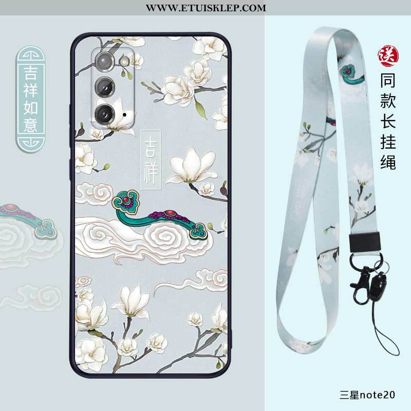 Etui Samsung Galaxy Note20 Silikonowe Chiński Styl Cienkie Nowy All Inclusive Anti-fall Nubuku Tani
