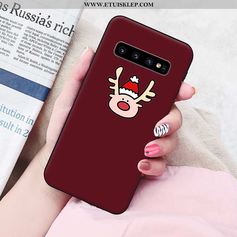 Etui Samsung Galaxy S10 Miękki Telefon Komórkowy Kolor Różowe Osobowość Nowy Tanie