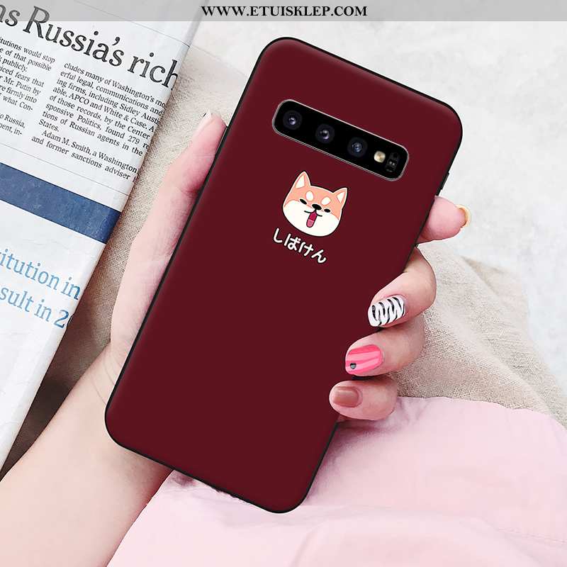 Etui Samsung Galaxy S10 Miękki Telefon Komórkowy Kolor Różowe Osobowość Nowy Tanie