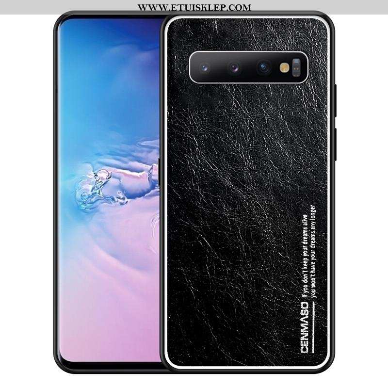 Etui Samsung Galaxy S10 Ochraniacz Czarny Anti-fall Telefon Komórkowy All Inclusive Prawdziwa Skóra 