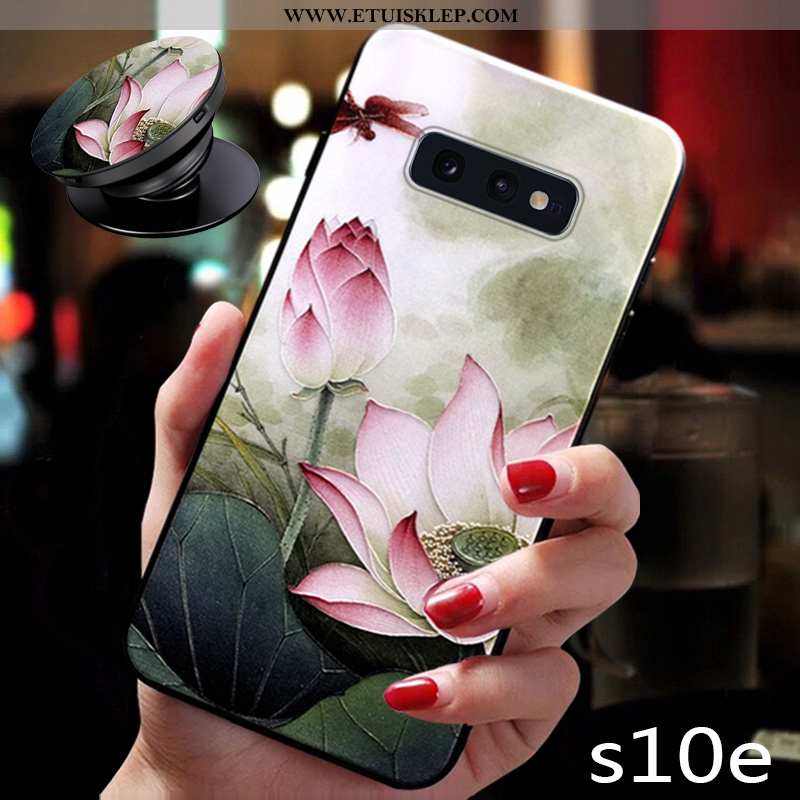 Etui Samsung Galaxy S10e Ochraniacz All Inclusive Silikonowe Zielony Gwiazda Vintage Nowy Sklep