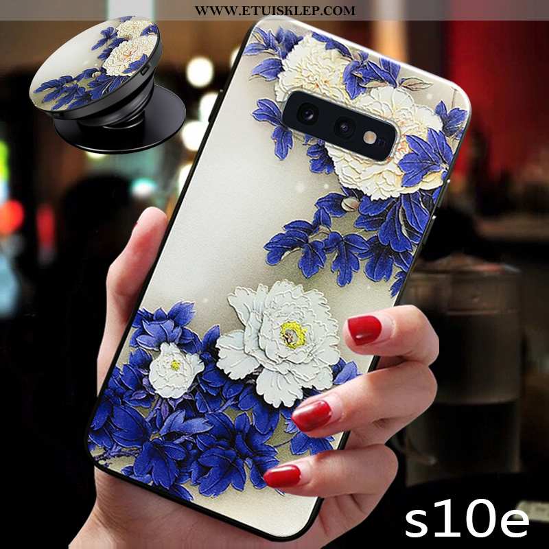 Etui Samsung Galaxy S10e Ochraniacz Anti-fall Trendy Kwiaty Czerwony Netto Gwiazda Niebieski Kup