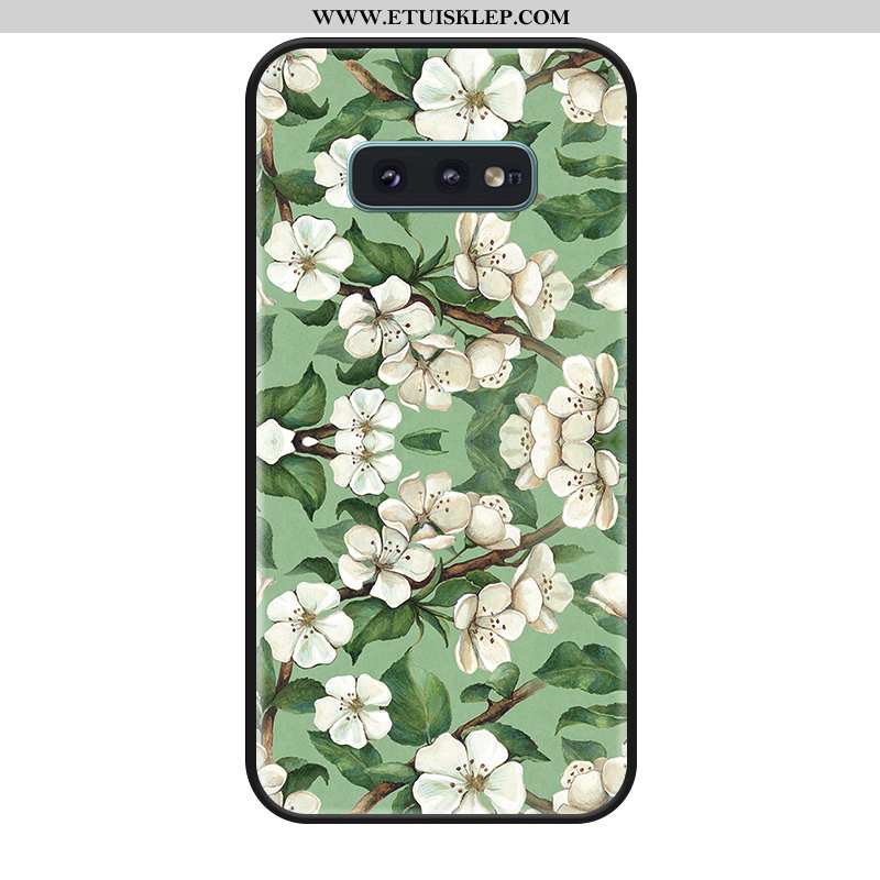 Etui Samsung Galaxy S10e Relief Telefon Komórkowy All Inclusive Zielony Anti-fall Gwiazda Futerał Dy