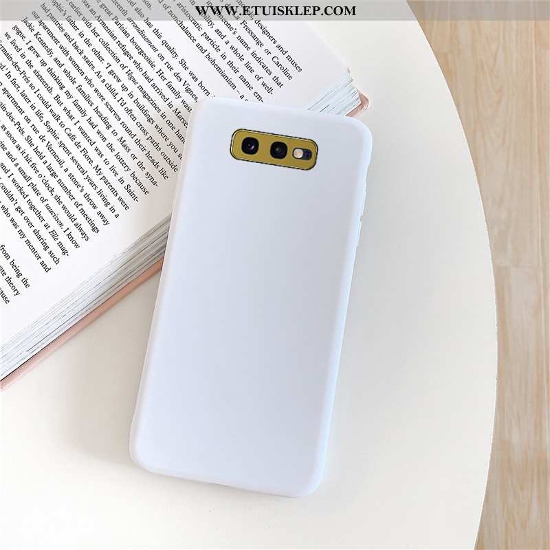 Etui Samsung Galaxy S10e Trendy Różowe Nubuku Anti-fall All Inclusive Futerał Jednolity Kolor Tani
