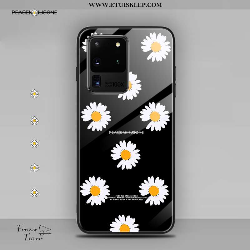 Etui Samsung Galaxy S20 Ultra Szkło Stokrotka All Inclusive Ochraniacz Kreatywne Czarny Kup