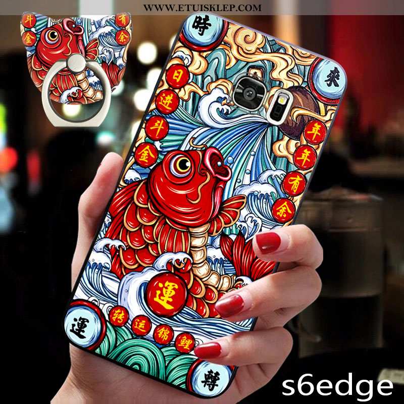 Etui Samsung Galaxy S6 Edge Silikonowe Kreatywne Czerwony Gwiazda Osobowość Nowy All Inclusive Sklep