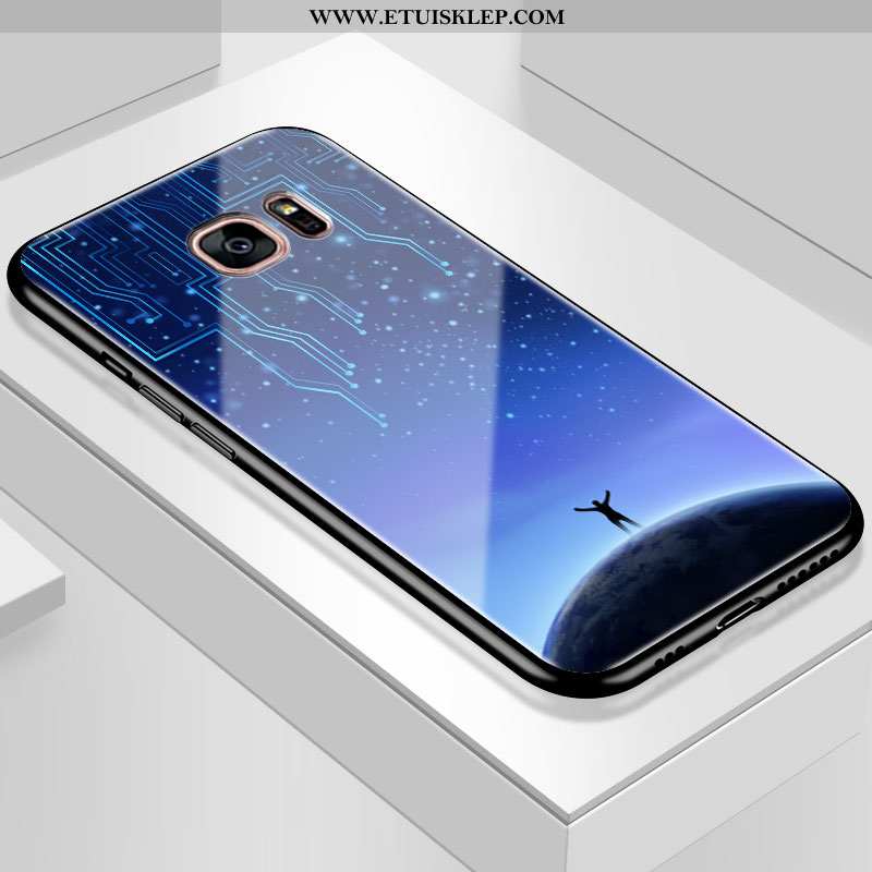 Etui Samsung Galaxy S7 Edge Kreatywne Gwiaździsty Anti-fall Tylna Pokrywa All Inclusive Szkło Ciemno