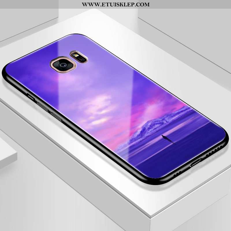 Etui Samsung Galaxy S7 Edge Kreatywne Gwiaździsty Anti-fall Tylna Pokrywa All Inclusive Szkło Ciemno