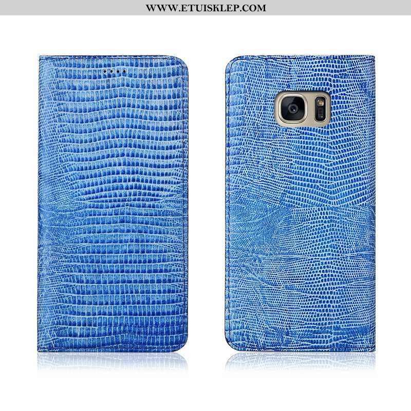 Etui Samsung Galaxy S7 Edge Prawdziwa Skóra Klapa Czarny Anti-fall All Inclusive Gwiazda Sprzedam