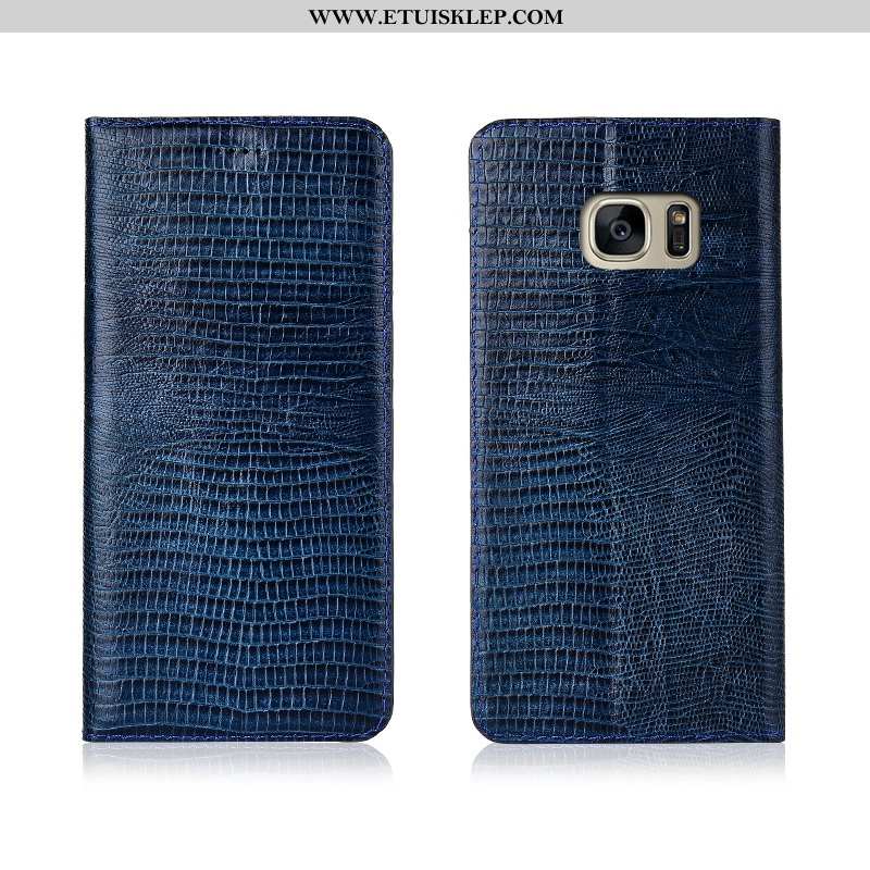 Etui Samsung Galaxy S7 Edge Prawdziwa Skóra Klapa Czarny Anti-fall All Inclusive Gwiazda Sprzedam